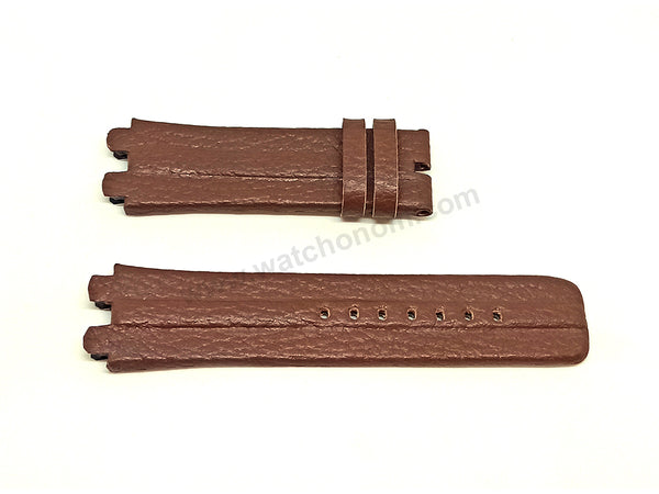 Fits/For Diesel DZ4117 - Brown Leather Handmade Replacement Watch Strap Band Belt