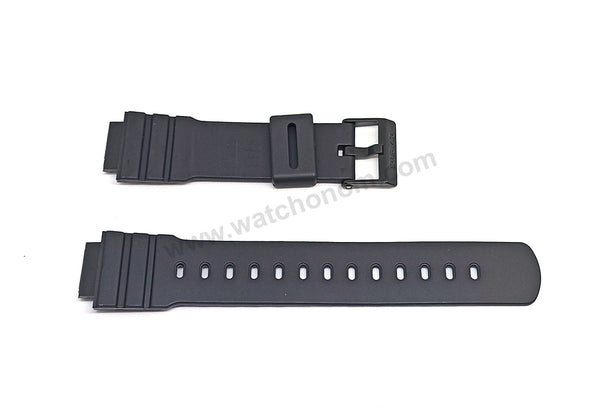 Casio ARW-31 , ARW-32 , MLW-200 - 16mm Black Rubber Watch Band Strap Original Genuine Nos
