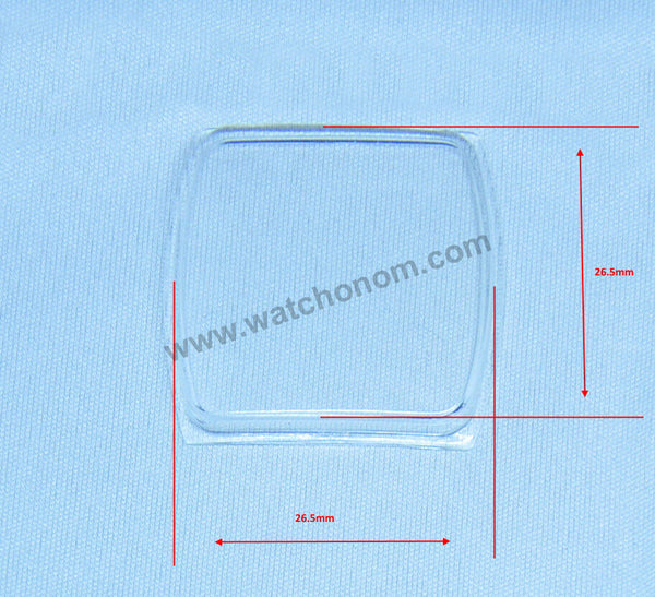 Fits/For Vintage Zenith Respirator X - Plexi Glass (Acrylic) 26.5mmx26.5mm Replacement Plastic Parts Watch Glass Crystal