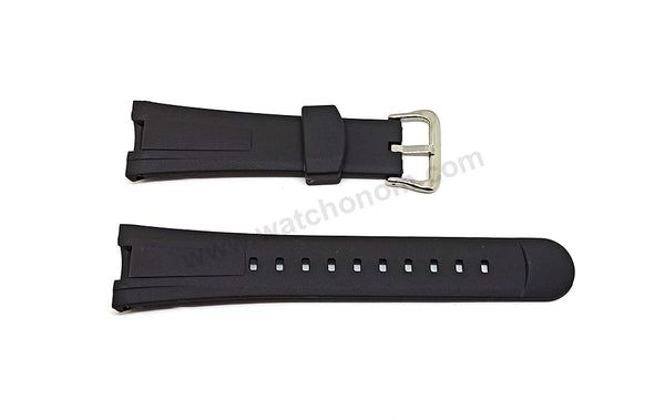 Fits/For Casio EF-305 Edifice - Black Rubber Replacement Watch Strap Band Belt