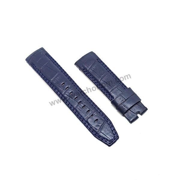 Seiko Velatura 5D88-0AF0 - SRX010P1 Compatible for Handmade 22mm Blue Leather Replacement Watch Band Strap