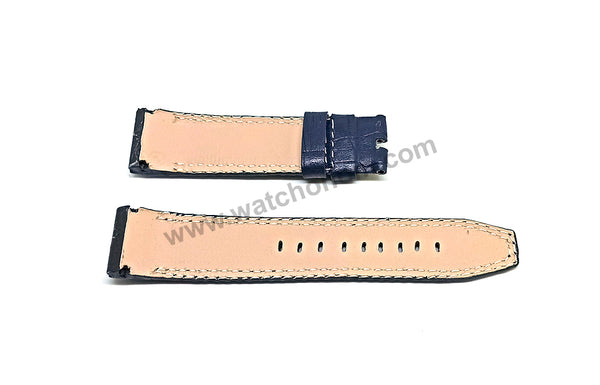 Seiko Velatura 5D88-0AF0 - SRX010P1 Compatible for Handmade 22mm Blue Leather Replacement Watch Band Strap