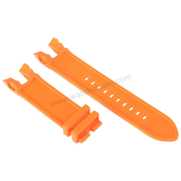 Fits/ For Invicta Pro Diver 17808 , 18027 - 26mm Orange Rubber Replacement Watch Band Strap Belt