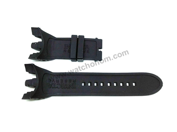Fits/For Invicta Venom 13916 , 13917 , 13918 , 14518 Black Rubber Replacement Watch Band Strap