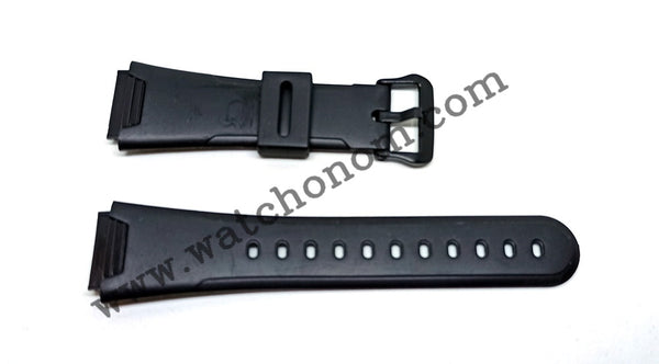 Casio AW-37 , AW-38 , AW-39 Watch Band Strap 19mm Black Rubber NOS Original