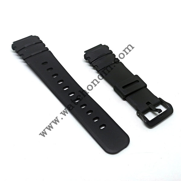 Casio AW-41 AW-40 Field Trainer Watch Band Strap 16mm Black Rubber NOS Original