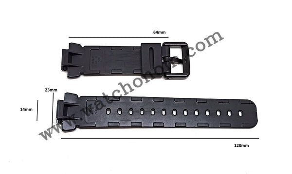 Casio Baby-G - BG-169 Watch Band Strap 14mm Black Rubber NOS - Rare Original