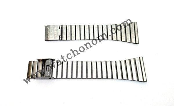 Casio DataBank 22mm Steinless Steel Watch Band Strap DBC-1500 B DBC-300