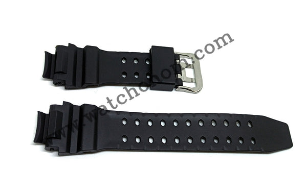 Fits/For Casio G-Shock GA-1000 , G-1400 , GW-A1000 , GW-A1100 , GW-4000 Black Rubber Replacement Watch Band Strap