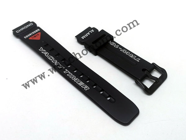 Casio Yacht Timer TRW-100 Watch Band Strap 17mm Black Rubber Original