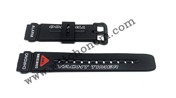 Casio Yacht Timer TRW-100 Watch Band Strap 17mm Black Rubber Original