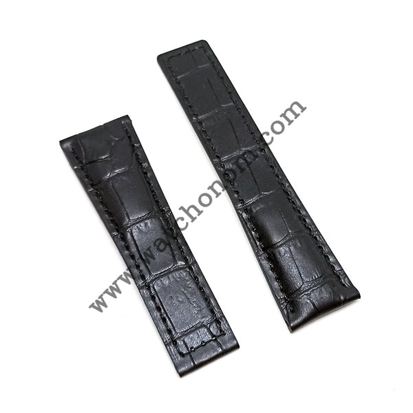 Tag Heuer 24mmx20mm Black Genuine Leather Watch Strap Band Wristwatches