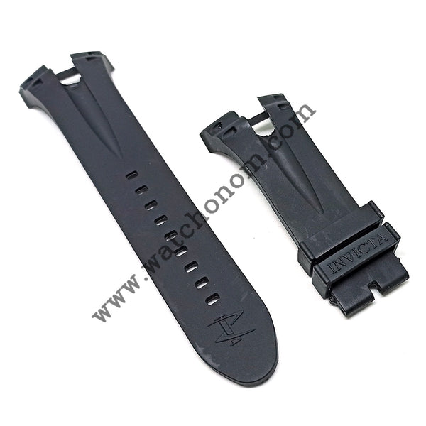 Invicta Reserve Venom 2 II 11708 11707 34mm Black Rubber Watch Band Strap