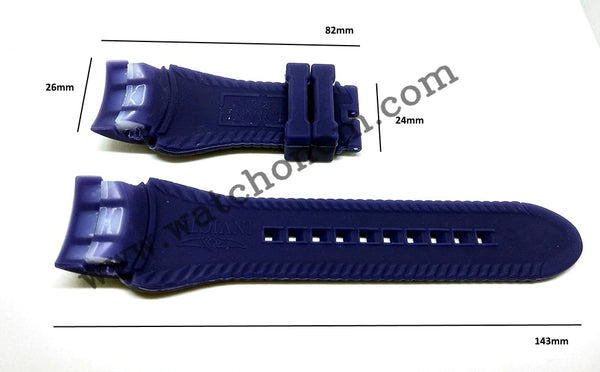 Invicta Venom 20397 20402 26245 26mm Blue Rubber Watch Band Strap