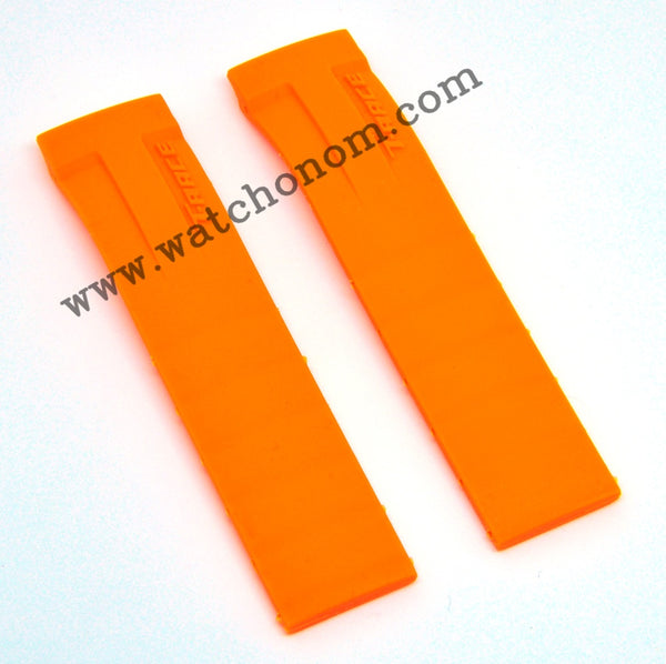 Tissot T-Race 21mm Orange Rubber Watch Strap Band