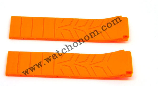 Tissot T-Race 21mm Orange Rubber Watch Strap Band
