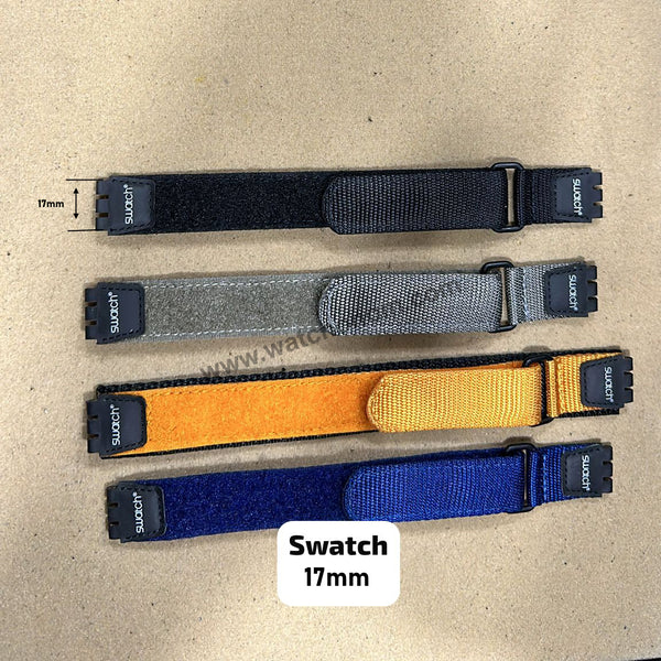 Swatch Original Nylon Textile 17mm Watch Strap Band Belt - VINTAGE Bracelet NOS