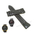 Fits/For Seiko Prospex Sky V175-0CK0 SSC264P1 , SSC261P2 , SSC289P1 - Black Handmade Replacement Leather Watch Strap Band Belt