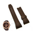 Fits/For Seiko Lord Chronograph 7T04-0AG0 - SPC114P1 - 26mm Brown Rubber Replacement Curved End Watch Strap