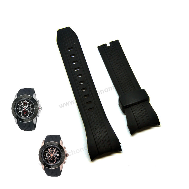Fits/For Seiko Lord 7T62-0JP0 - SNAD04P1 , SNAC99P1 - 26mm Black