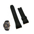 Fits/For Seiko Lord 7T62-0KM0 - SNAE14P1 - 26mm Black Rubber Replacement Curved End Watch Strap