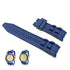 Fits/For Invicta Character Collection 24943 , 25155 - Blue/Navy Rubber Replacement Watch Strap Band Belt
