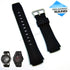 Fits/For Casio Edifice EF-552 , EF-552PB - 20mm Black Rubber Replacement Watch Strap Band Belt
