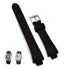 Fits/for Lacoste 3510L - 9mm Black Rubber Women Wristwatch Replacement Watch Band Strap