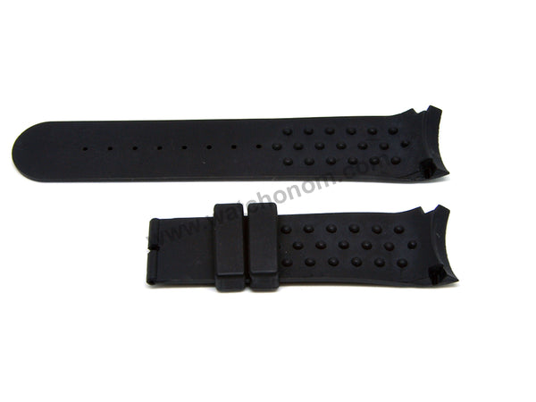 Compatible Calvin Klein CK K2241104 , K2241126 , K2241161 , K2246126 , K2246161 , K2247229  22mm Black Rubber Replacement Watch Band Strap