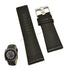 Fits/For Diesel DZ1300 - 28mm Black Genuine Leather Replacement Watch Strap Band Belt