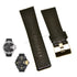 Fits/For Diesel DZ7376 , DZ7377 Uber Chief - 28mm Black Genuine Leather Replacement Watch Strap Band Belt