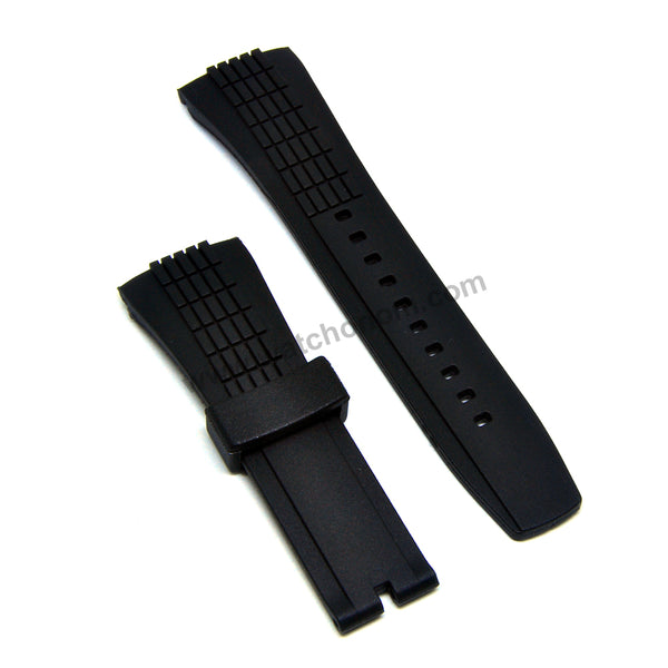 Seiko Velatura 7T04-0AD0 - SPC074P1 , SPC077P1 -- 26mm Black Rubber Watch Band Strap