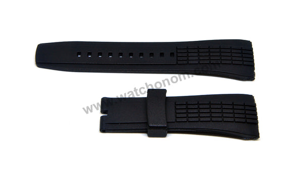 Seiko Velatura 7T04-0AD0 - SPC074P1 , SPC077P1 -- 26mm Black Rubber Watch Band Strap