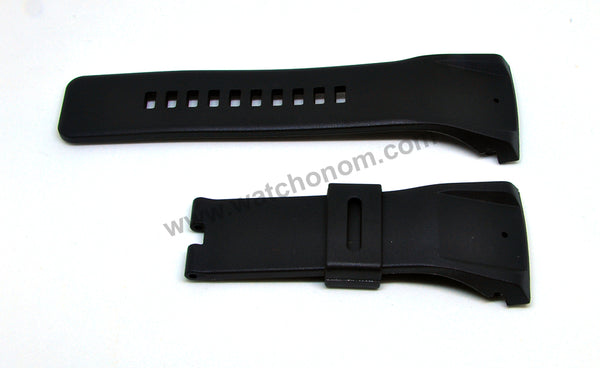 Diesel DZ4165 , DZ4183 , DZ4184 , DZ4188 , DZ4196 Compatible with  - 34mm Black Rubber Watch Strap Band