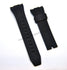 26mm Black Rubber Curved end Watch Band Strap Compatible For Seiko Lord Chronograph 7T62-0KM0 - SNAE14P1