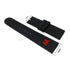 24mm Black Rubber Replacement  "Red W Printed" Watch Band Strap - Fits/For Welder wristwatches