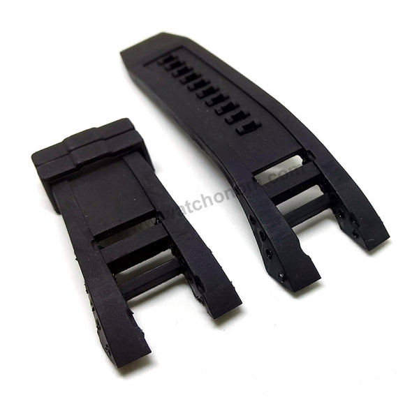 Fits/For Invicta Subaqua NOMA IV 4 11503 , 11510 , 11511 , 11514 , 11515 - 32mm Black Rubber Replacement Watch Band Strap