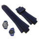 Fits/For Michael Kors MK8170 , MK8493 Dylan - 13mm Navy Blue Rubber Replacement Watch Band Strap Belt