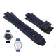 Fits/For Michael Kors MK8303 , MKO1077 Dylan - 13mm Navy Blue Rubber Replacement Watch Band Strap Belt