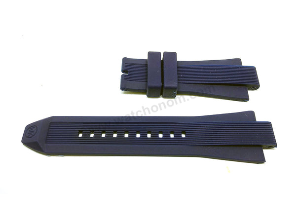 Fits/For Michael Kors MK8357 Dylan - 13mm Navy Blue Rubber Replacement Watch Band Strap Belt