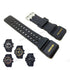Fits/For Casio G-Shock GG-1000 , GSG-100 , GWG-100 Master of G - Black Rubber Replacement Watch Strap Band Belt