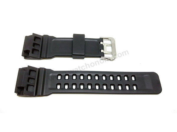 Fits/For Casio G-Shock GG-1000 , GSG-100 , GWG-100 Master of G - Black Rubber Replacement Watch Strap Band Belt