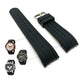 Fits/For TW Steel TW72 , TW74 , TW76 Grandeur Diver - 22mm Black Rubber Replacement Watch Band Strap Belt