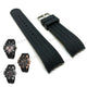 Fits/For TW Steel TW700 , TW702 , TW704 Grandeur Diver - 22mm Black Rubber Replacement Watch Band Strap Belt