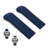 Fits/For Tissot T-Tracx T0104171705700 , T0104171705703 - 17mm Navy Blue Rubber T010417A Replacement Watch Band Strap