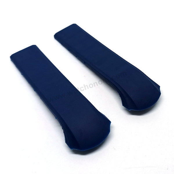 Fits/For Tissot T-Tracx T0104171705700 , T0104171705703 - 17mm Navy Blue Rubber T010417A Replacement Watch Band Strap