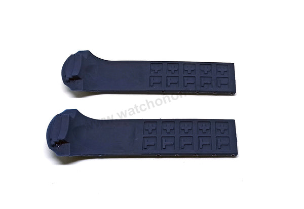 Fits/For Tissot T-Tracx T0104171705700 , T0104171705703 - 17mm Navy Blue Rubber T010417A Replacement Watch Band Strap