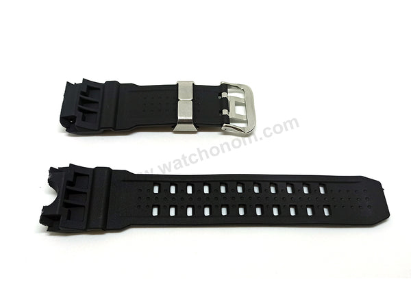 Fits/For Casio G-Shock GWG-1000 , GWG-1000GB Master of G - Black Rubber Replacement Watch Strap Band Belt