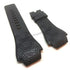 Compatible. Diesel DZ1265 , DZ1266 - 24mm Black Genuine Leather Watch Strap Band