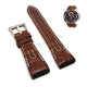Fits/For Seiko Velatura Yachting Timer SPC041P1 , 7T84-0AC0 - 26mm Brown Leather Replacement Watch Band Strap